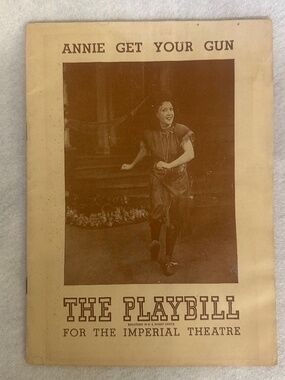 Vintage Playbill July 1947 Ethel Merman Annie Get Your Gun 6.5 x 9" 40 pages